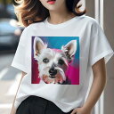 ヨークシャーテリア Tシャツ レディース 犬ファン 半袖 春夏 犬柄 プリント カジュアル かわいい 人間用 個性派 ここだけのデザイン 面白 ヨークシャーテリ...