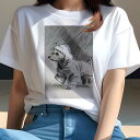 ヨークシャーテリア Tシャツ レディース 犬ファン 半袖 春夏 犬柄 プリント カジュアル かわいい 人間用 個性派 ここだけのデザイン 面白 レインコート ヨ...