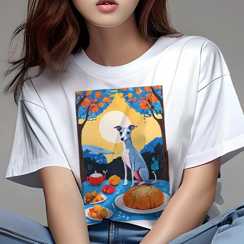 イタリアングレーハウンド Tシャツ レディース 犬ファン 半袖 春夏 犬柄 プリント カジュアル かわいい..