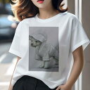 ウェストハイランドホワイトテリア Tシャツ レディース 犬ファン 半袖 春夏 犬柄 プリント カジュアル かわいい 人間用 個性派 ここだけのデザイン 面白 レ...