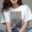 ウェストハイランドホワイトテリア Tシャツ レディース 犬ファン 半袖 春夏 犬柄 プリント カジュアル かわいい 人間用 個性派 ここだけのデザイン 面白 レ...