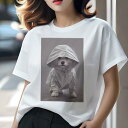 マルチーズ Tシャツ レディース 犬ファン 半袖 春夏 犬柄 プリント カジュアル かわいい 人間用 個性派 ここだけのデザイン 面白 雨 マルチーズ レインコ...