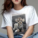 ヨークシャーテリア Tシャツ レディース 犬ファン 半袖 春夏 犬柄 プリント カジュアル かわいい 人間用 個性派 ここだけのデザイン 面白 ぬいぐるみ ヨークシャーテリア 服 星