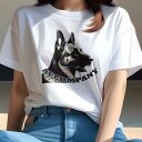 ジャーマンシェパード Tシャツ レディース 犬ファン 半袖 春夏 犬柄 プリント カジュアル かわいい 人間用 個性派 ここだけのデザイン 面白 ジャーマンシェ...