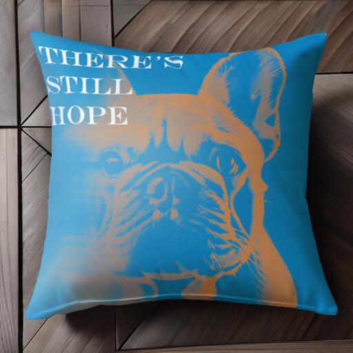 フレンチブルドッグ クッションカバー 45×45cm アニマル柄 おしゃれ 可愛い クッション本体付き 正方形..