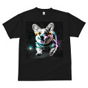 コーギー Tシャツ メンズ キッズ 犬ファン 半袖 春夏 犬柄 プリント カジュアル かわいい 人間用 個性派 ここだけのデザイン 面白 宇宙 コーギー 宇宙服