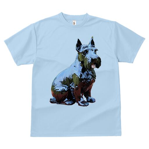 スコティッシュテリア Tシャツ メンズ キッズ 犬ファン 半袖 春夏 犬柄 プリント カジュアル かわいい 人間用 個性派 ここだけのデザイン 面白 なし スコティッシュテリア
