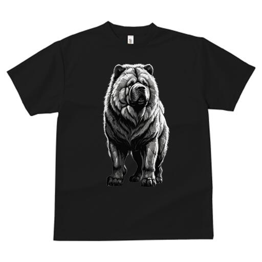 チャウチャウ Tシャツ メンズ キッズ 犬ファン 半袖 春夏 犬柄 プリント カジュアル かわいい 人間用 個性派 ここだけのデザイン 面白 チャウチャウ