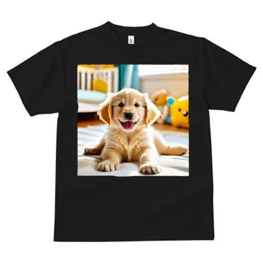 ゴールデンレトリバー Tシャツ メンズ キッズ 犬ファン 半袖 春夏 犬柄 プリント カジュアル かわいい ..