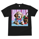 コッカースパニエル Tシャツ メンズ キッズ 犬ファン 半袖 春夏 犬柄 プリント カジュアル かわいい 人間用 個性派 ここだけのデザイン 面白 イチゴ コッカースパニエル バスケット 蝶ネクタイ チェック柄