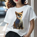 柴犬 Tシャツ レディース 犬ファン 半袖 春夏 犬柄 プリント カジュアル かわいい 人間用 個性派 ここだけのデザイン 面白 シャツ 柴犬 サングラス