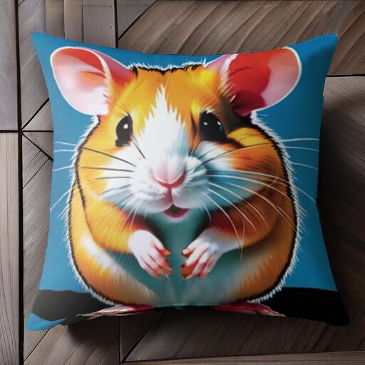 かわいい ハムスター 動物 ペット げっ歯類 クッションカバー 45×45cm アニマル柄 おしゃれ 可愛い ク..