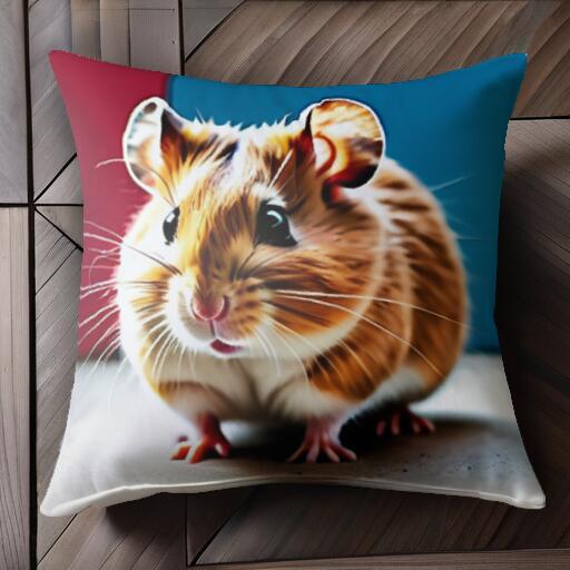 ペット 動物 かわいい ハムスター げっ歯類 クッションカバー 45×45cm アニマル柄 おしゃれ 可愛い ク..