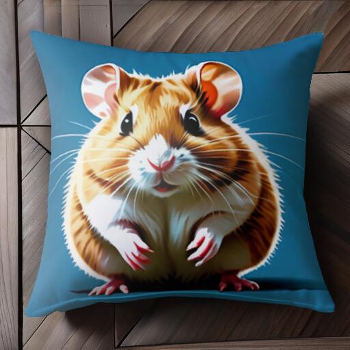 ハムスター ペット 動物 かわいい げっ歯類 クッションカバー 45×45cm アニマル柄 おしゃれ 可愛い ク..