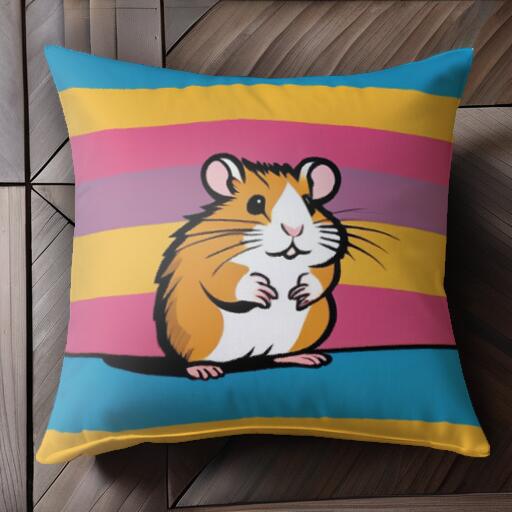 かわいい 動物 ペット げっ歯類 ハムスター クッションカバー 45×45cm アニマル柄 おしゃれ 可愛い ク..