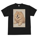 チャウチャウ Tシャツ メンズ キッズ 犬ファン 半袖 春夏 犬柄 プリント カジュアル かわいい 人間用 個性派 ここだけのデザイン 面白 チャウチャウ