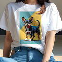 チワワ Tシャツ レディース 犬ファン 半袖 春夏 犬柄 プリント カジュアル かわいい 人間用 個性派 ここだけのデザイン 面白 チワワ