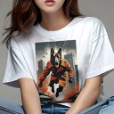 ジャーマンシェパード Tシャツ レディース 犬ファン 半袖 春夏 犬柄 プリント カジュアル かわいい 人間用 個性派 ここだけのデザイン 面白 コート ジャー...