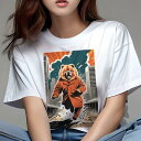チャウチャウ Tシャツ レディース 犬ファン 半袖 春夏 犬柄 プリント カジュアル かわいい 人間用 個性派 ここだけのデザイン 面白 コート チャウチャウ ...