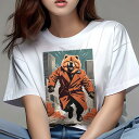 チャウチャウ Tシャツ レディース 犬ファン 半袖 春夏 犬柄 プリント カジュアル かわいい 人間用 個性派 ここだけのデザイン 面白 コート チャウチャウ ...