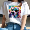 ゴールデンレトリバー Tシャツ レディース 犬ファン 半袖 春夏 犬柄 プリント カジュアル かわいい 人間用 個性派 ここだけのデザイン 面白 サングラス ゴ...