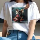 チワワ Tシャツ レディース 犬ファン 半袖 春夏 犬柄 プリント カジュアル かわいい 人間用 個性派 ここだけのデザイン 面白 着物 チワワ