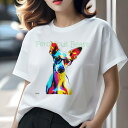 イタリアングレーハウンド Tシャツ レディース 犬ファン 半袖 春夏 犬柄 プリント カジュアル かわいい 人間用 個性派 ここだけのデザイン 面白 メガネ イ...
