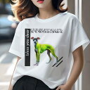 イタリアングレーハウンド Tシャツ レディース 犬ファン 半袖 春夏 犬柄 プリント カジュアル かわいい 人間用 個性派 ここだけのデザイン 面白 イタリアングレーハウンド