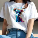 イタリアングレーハウンド Tシャツ レディース 犬ファン 半袖 春夏 犬柄 プリント カジュアル かわいい 人間用 個性派 ここだけのデザイン 面白 メガネ イタリアングレーハウンド