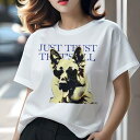 ジャーマンシェパード Tシャツ レディース 犬ファン 半袖 春夏 犬柄 プリント カジュアル かわいい 人間用 個性派 ここだけのデザイン 面白 サングラス ジ...