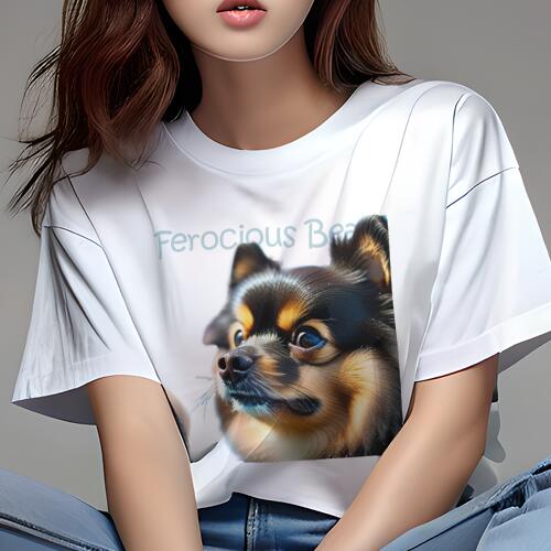 チワワ Tシャツ レディース 犬ファン 半袖 春夏 犬柄 プリント カジュアル かわいい 人間用 個性派 ここだけのデザイン 面白 チワワ