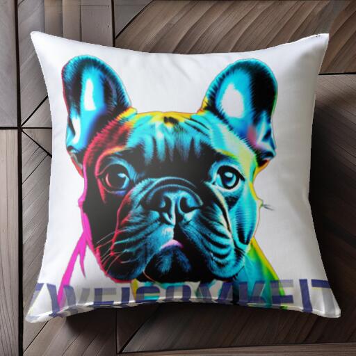 裏表に絵柄がプリントされています。かわいいアニマルクッション！インテリアのアクセントや癒しに最適♪