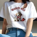 ゴールデンレトリバー Tシャツ レディース 犬ファン 半袖 春夏 犬柄 プリント カジュアル かわいい 人間用 個性派 ここだけのデザイン 面白 イチゴ ゴール...