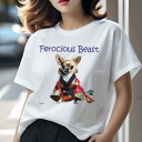 チワワ Tシャツ レディース 犬ファン 半袖 春夏 犬柄 プリント カジュアル かわいい 人間用 個性派 ここだけのデザイン 面白 着物 チワワ