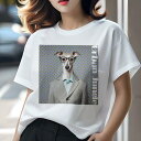 イタリアングレーハウンド Tシャツ レディース 犬ファン 半袖 春夏 犬柄 プリント カジュアル かわいい 人間用 個性派 ここだけのデザイン 面白 スーツ イ...