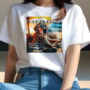 ゴールデンレトリバー Tシャツ レディース 犬ファン 半袖 春夏 犬柄 プリント カジュアル かわいい 人間用 個性派 ここだけのデザイン 面白 ビーチ ゴールデンレトリバー 海 傘