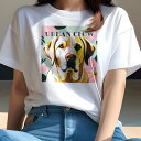ラブラドールレトリバー Tシャツ レディース 犬ファン 半袖 春夏 犬柄 プリント カジュアル かわいい 人間用 個性派 ここだけのデザイン 面白 花柄 ラブラ...