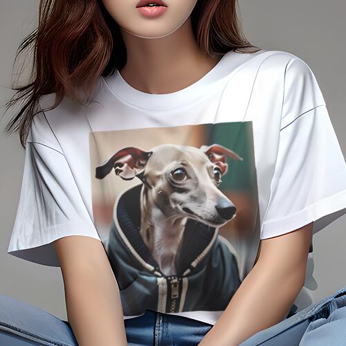 イタリアングレーハウンド Tシャツ レディース 犬ファン 半袖 春夏 犬柄 プリント カジュアル かわいい..