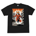 柴犬 Tシャツ メンズ キッズ 犬ファン 半袖 春夏 犬柄 プリント カジュアル かわいい 人間用 個性派 ここだけのデザイン 面白 コート 柴犬 街並み 爆発