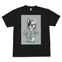 フレンチブルドッグ Tシャツ メンズ キッズ 犬ファン 半袖 春夏 犬柄 プリント カジュアル かわいい 人間用 個性派 ここだけのデザイン 面白 レインコート...