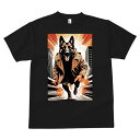ジャーマンシェパード Tシャツ メンズ キッズ 犬ファン 半袖 春夏 犬柄 プリント カジュアル かわいい 人間用 個性派 ここだけのデザイン 面白 コート ジ...