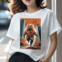 チャウチャウ Tシャツ レディース 犬ファン 半袖 春夏 犬柄 プリント カジュアル かわいい 人間用 個性派 ここだけのデザイン 面白 コート チャウチャウ ...