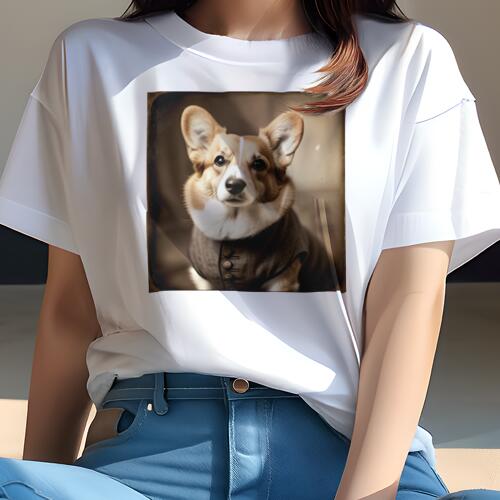 コーギー Tシャツ レディース 犬ファン 半袖 春夏 犬柄 プリント カジュアル かわいい 人間用 個性派 ..