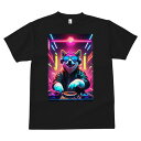 柴犬 Tシャツ メンズ キッズ 犬ファン 半袖 春夏 犬柄 プリント カジュアル かわいい 人間用 個性派 ここだけのデザイン 面白 DJ 柴犬 音楽 クラブ ネオン
