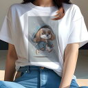 キャバリア Tシャツ レディース 犬ファン 半袖 春夏 犬柄 プリント カジュアル かわいい 人間用 個性派 ここだけのデザイン 面白 フード キャバリア コー...