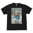 キャバリア Tシャツ メンズ キッズ 犬ファン 半袖 春夏 犬柄 プリント カジュアル かわいい 人間用 個性派 ここだけのデザイン 面白 雨 キャバリア レイ...
