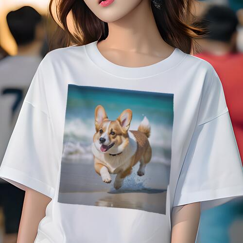 コーギー Tシャツ レディース 犬フ