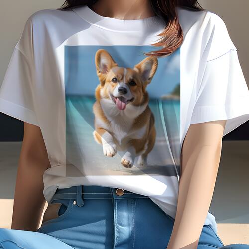 コーギー Tシャツ レディース 犬フ