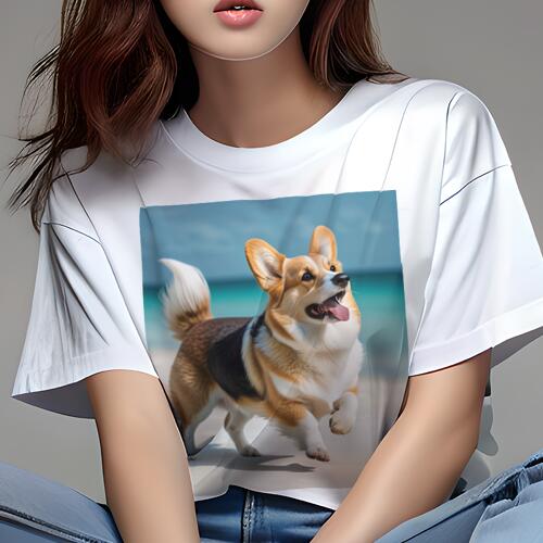 コーギー Tシャツ レディース 犬フ