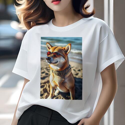 柴犬 Tシャツ レディース 犬ファン 